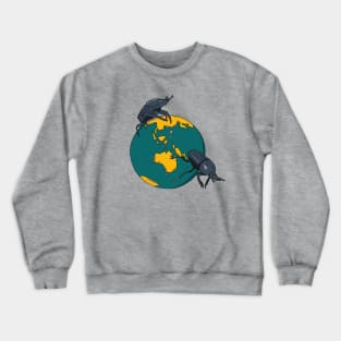 Dung beetles Rolling Crewneck Sweatshirt